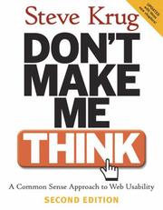 Cover of: Don't Make Me Think by Steve Krug