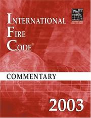 Cover of: 2003 International Fire Code Commentary