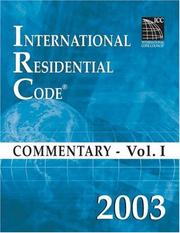 Cover of: 2003 International Residential Code Commentary Volume 1 (International Residential Code Commentary)
