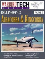 Cover of: Bell P-39 - P-63 Airacobra and Kingcobra - WarbirdTech Volume 17 (WarbirdTech) | Frederick A. Johnsen