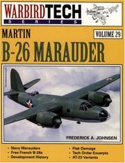 Cover of: Martin B-26 Marauder by Frederick A. Johnsen