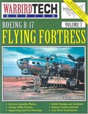 Cover of: Boeing B-17-Flying Fortress - WarbirdTech Volume 7 (WarbirdTech)