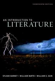 Cover of: An Introduction to Literature by Sylvan Barnet, William Cain, William Burto, Morton Berman