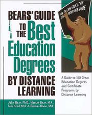 Cover of: Bears' Guide to the Best Education Degrees by Distance Learning