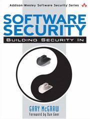 Cover of: Software security by Gary McGraw