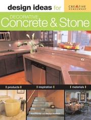 Cover of: Design Ideas for Decorative Concrete and Stone (Design Ideas Series) | Ellen Frankel
