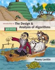 Cover of: Introduction to the design & analysis of algorithms by Anany Levitin