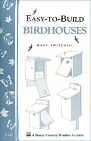 Cover of: Easy-to-build birdhouses by Mary Twitchell