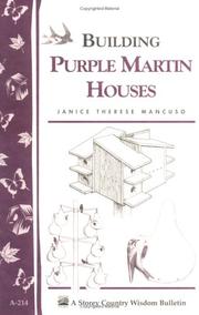 Cover of: Building purple martin houses