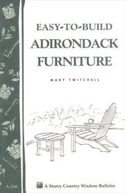 Cover of: Easy-To-Build Adirondack Furniture (Storey Country Wisdom Bulletin)