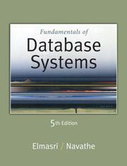 Cover of: Fundamentals of Database Systems (5th Edition)