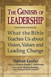 Cover of: The Genesis of Leadership | Nathan Laufer