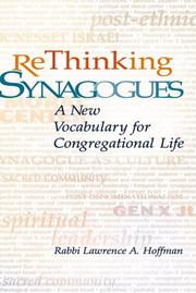Cover of: Rethinking Synagogues: A New Vocabulary for Congregational Life