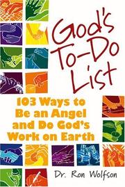 Cover of: God's To-do List by Ron Wolfson