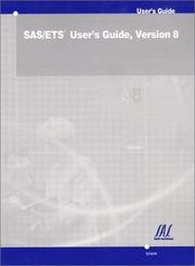 Cover of: SAS/ETS User's Guide, Version 8, 3 Vol. SET by SAS Institute