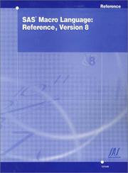 Cover of: SAS Macro Language | SAS Publishing