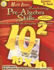Cover of: Math Tutor: Mastering Pre-algebra Skills