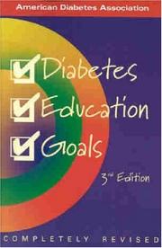 Cover of: Diabetes Education Goals