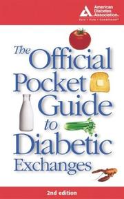 Cover of: The official pocket guide to diabetic exchanges