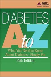 Cover of: Diabetes, A-Z by American Diabetes Association