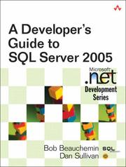 Cover of: A Developer's Guide to SQL Server 2005 (Microsoft .NET Development Series)