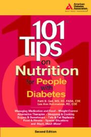 Cover of: 101 Tips On Nutrition for People With Diabetes