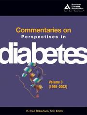 Cover of: Commentaries on Perspectives in DiabetesVolume 3 (19982002)