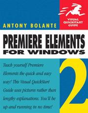 Cover of: Premiere Elements 2 for Windows by Antony Bolante