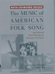 Cover of: The Music of American Folk Song