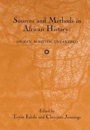 Cover of: Sources and Methods in African History | 