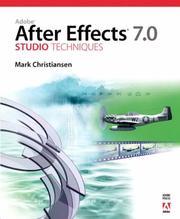 Cover of: Adobe After Effects 7.0 Studio Techniques by Mark Christiansen