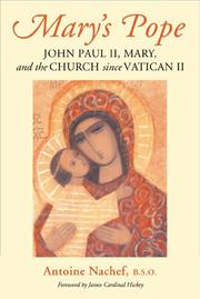 Cover of: Mary's Pope: John Paul II, Mary, and the Church Since Vatican II