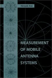 Cover of: Measurement of Mobile Antenna Systems by Hiroyuki Arai