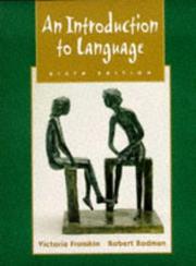 Cover of: An Introduction To Language