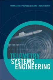 Cover of: Telemetry Systems Engineering (Artech House Telecommunications Library)
