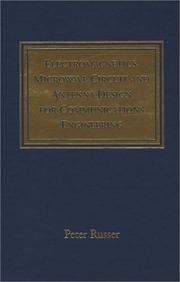 Cover of: Electromagnetics, Microwave Circuit, and Antenna Design for Communications Engineering (Artech House Antennas and Propagation Library)