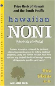Cover of: Hawaiian Noni: (Morinda Citrifolia) (Woodland Health Series)