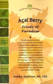 Cover of: Acai Berry: Fruits of Paradise (Woodland Health)