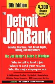 Cover of: The Detroit JobBank, 9th Ed