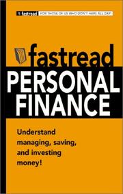 Cover of: Fastread Personal Finance: Learn How to Manage, Save, and Invest Your Money! (Fastread)