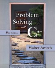 Cover of: Problem Solving with C++ (6th Edition) by Walter Savitch, Walter Savitch