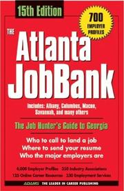 Cover of: The Atlanta Job Bank (Atlanta Jobbank) | Erik L. Herman