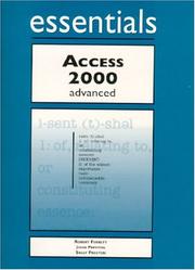 Cover of: Access 2000 advanced by John M. Preston