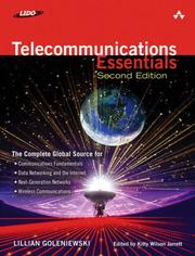 Cover of: Telecommunications Essentials, Second Edition | Lillian Goleniewski