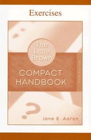 Cover of: Exercises to Accompany the Little, Brown Compact Handbook by Jane E. Aaron