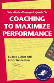 Cover of: The agile manager's guide to coaching to maximize performance