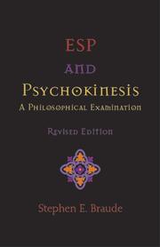 Cover of: Esp and Psychokinesis | Stephen E. Braude