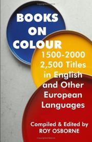 Cover of: Books on Colour 1500-2000