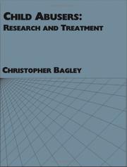 Cover of: Child Abusers: Research and Treatment