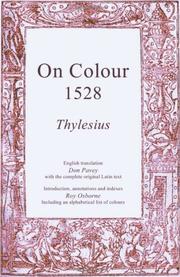 Cover of: On Colours 1528: A Translation from Latin